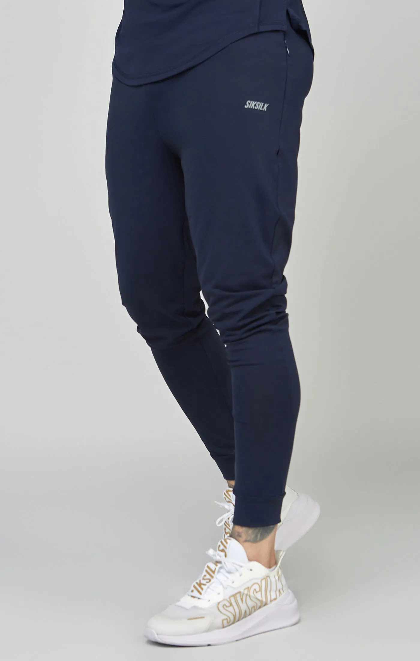 Navy Sports Muscle Fit Track Pant sold by Siksilk