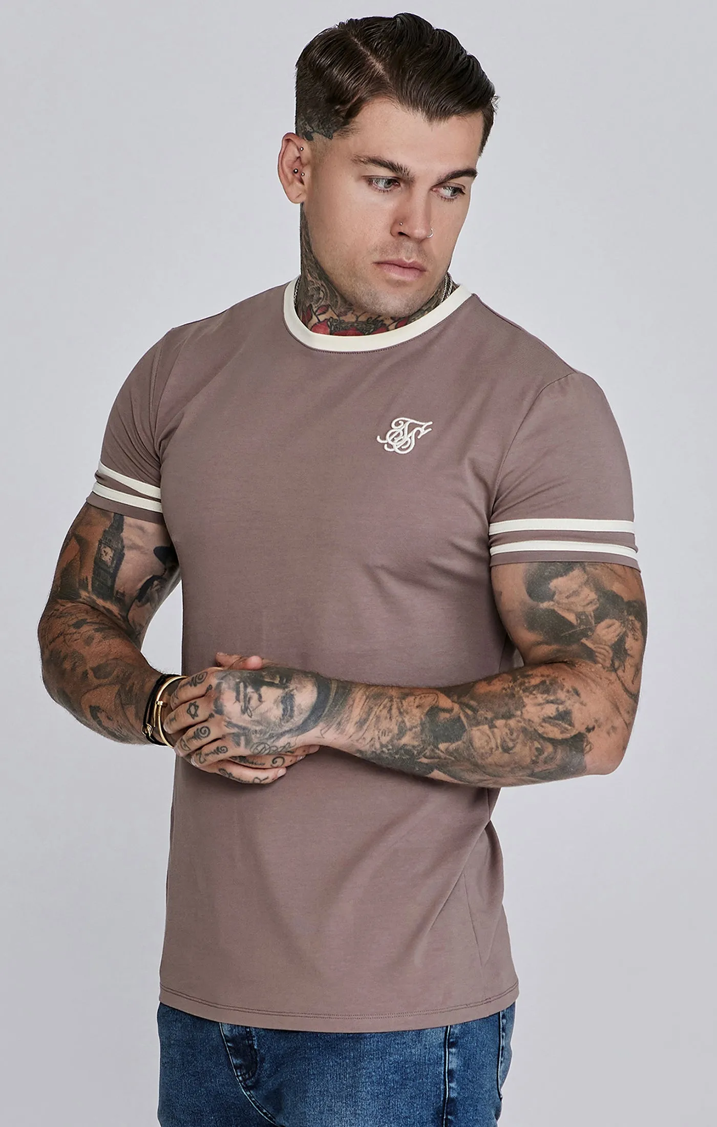 Brown Tournament T-Shirts sold by Siksilk