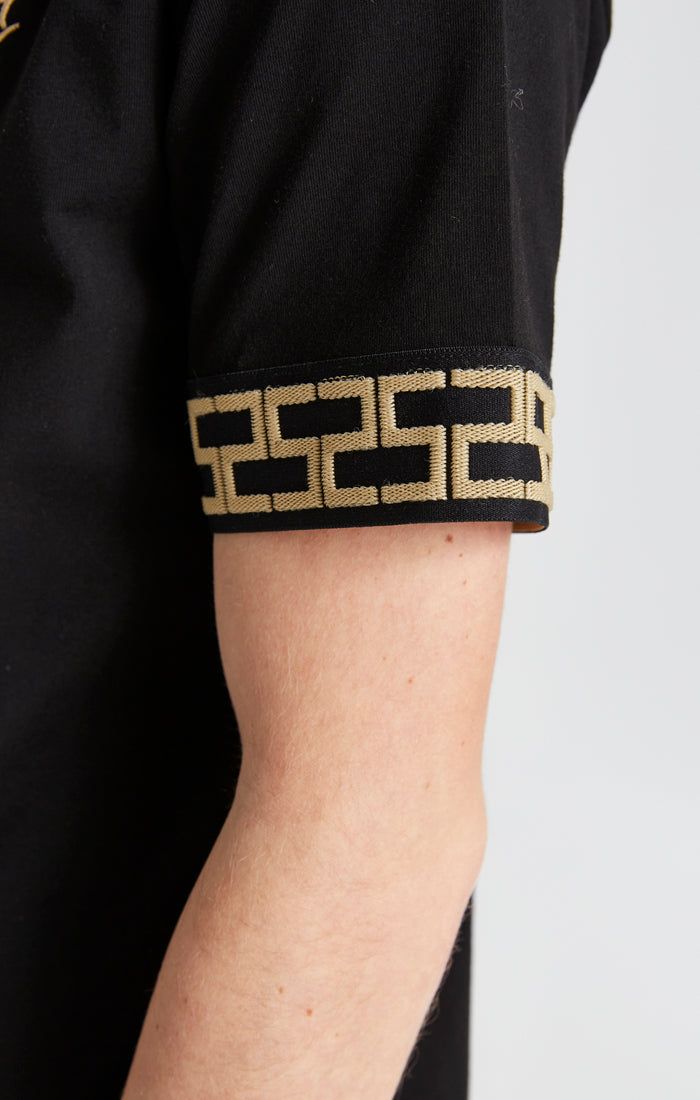 Boys Black Taped T-Shirt sold by Siksilk product image thumbnail 2