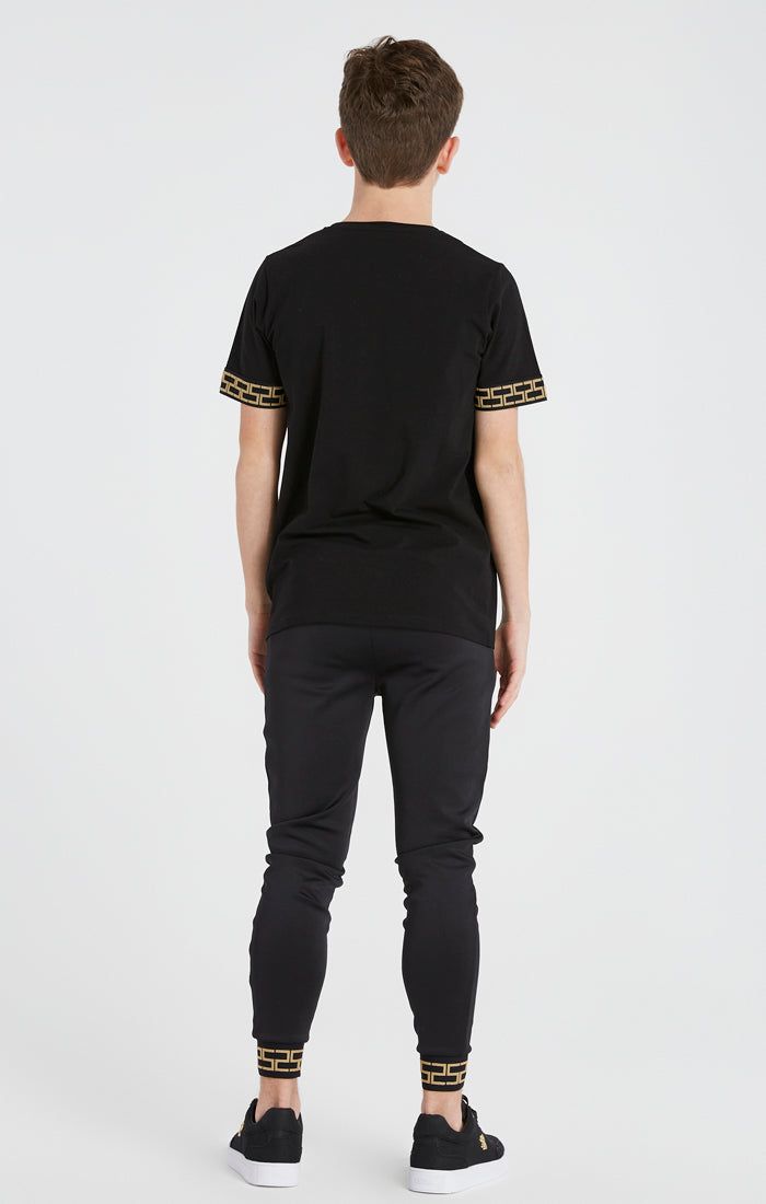 Boys Black Taped T-Shirt sold by Siksilk product image thumbnail 6