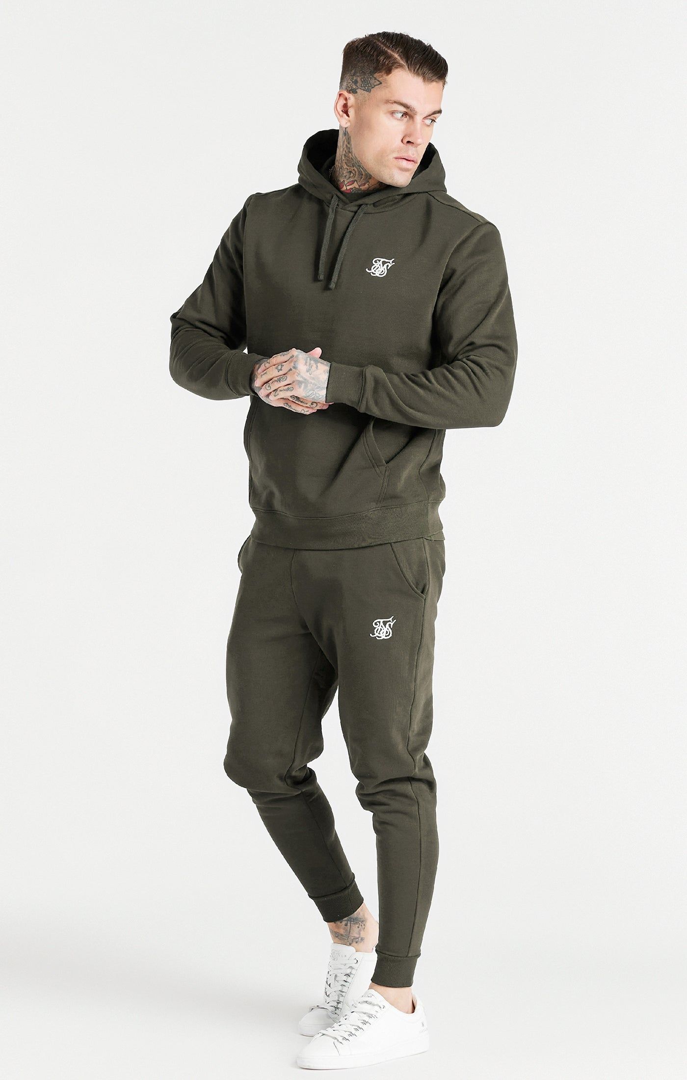 Khaki Essential Overhead Hoodie sold by Siksilk product image thumbnail 4