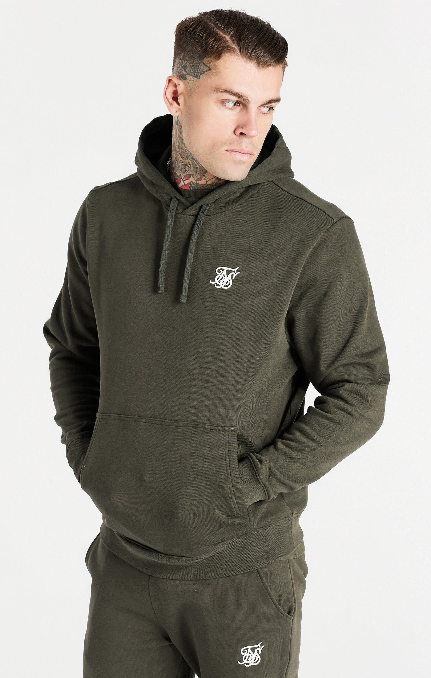 Khaki Essential Overhead Hoodie sold by Siksilk