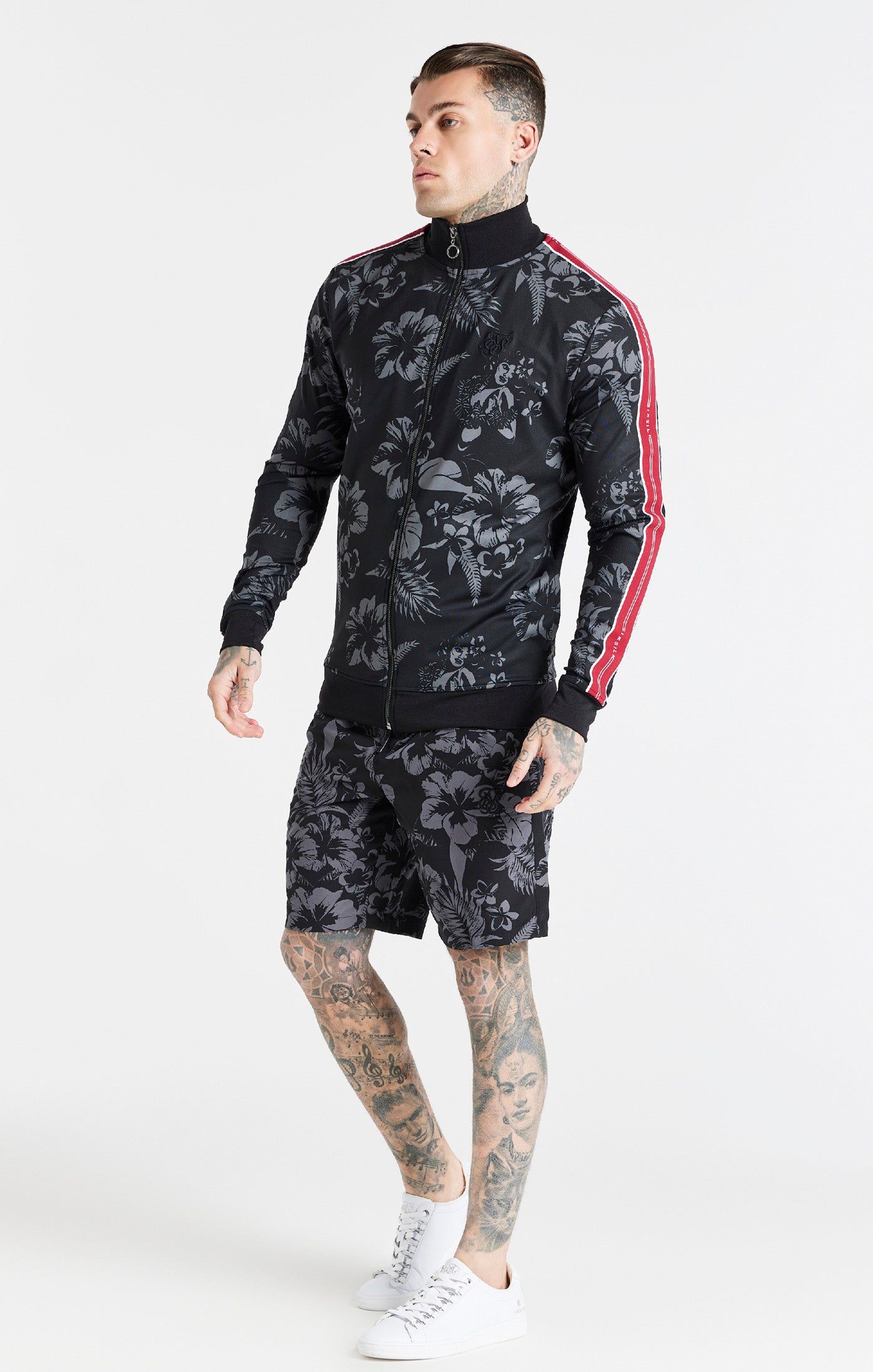 Black Status Funnel Neck Zip Through sold by Siksilk product image thumbnail 3