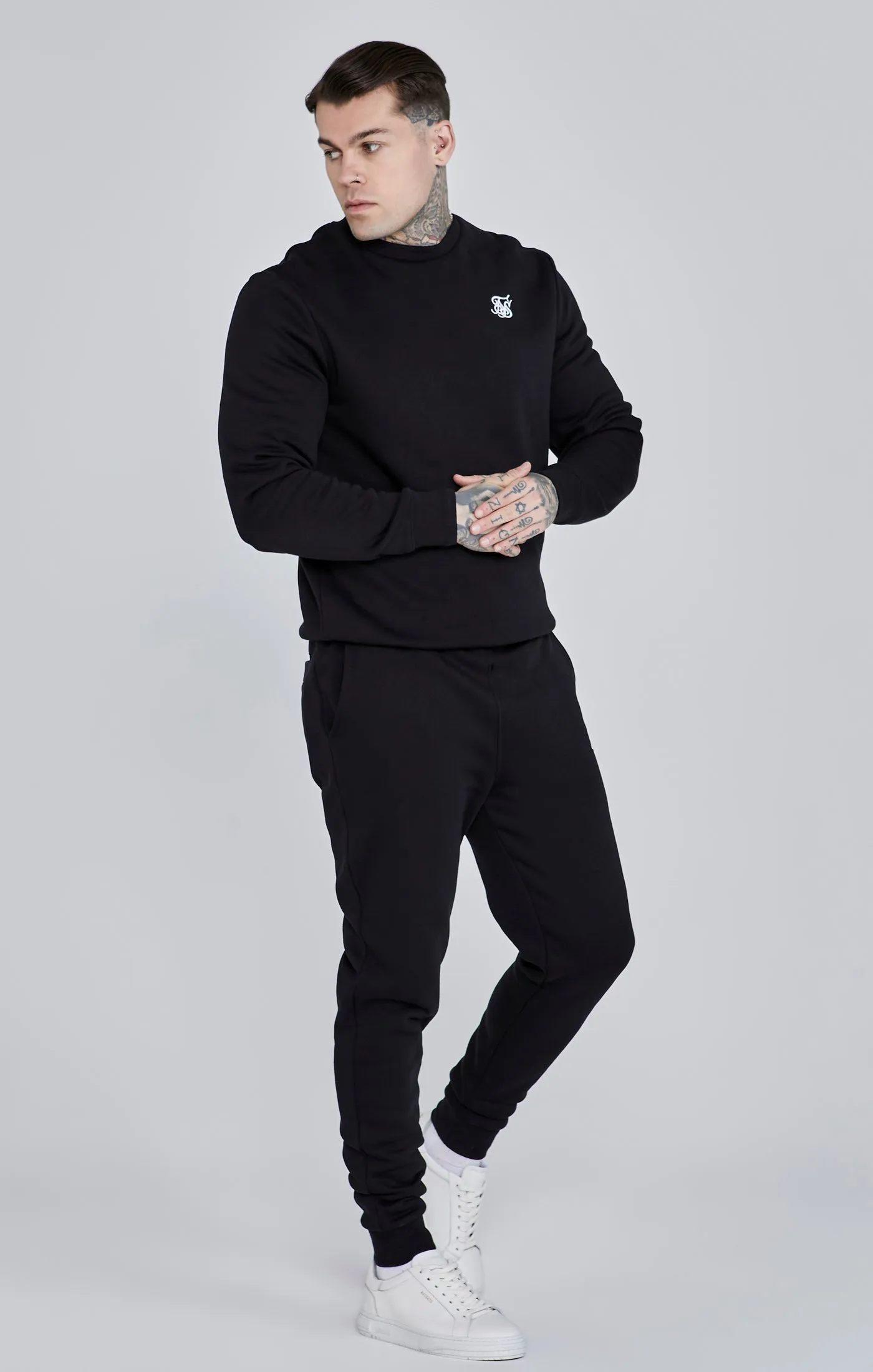 Black Essential Sweatshirt sold by Siksilk product image thumbnail 4