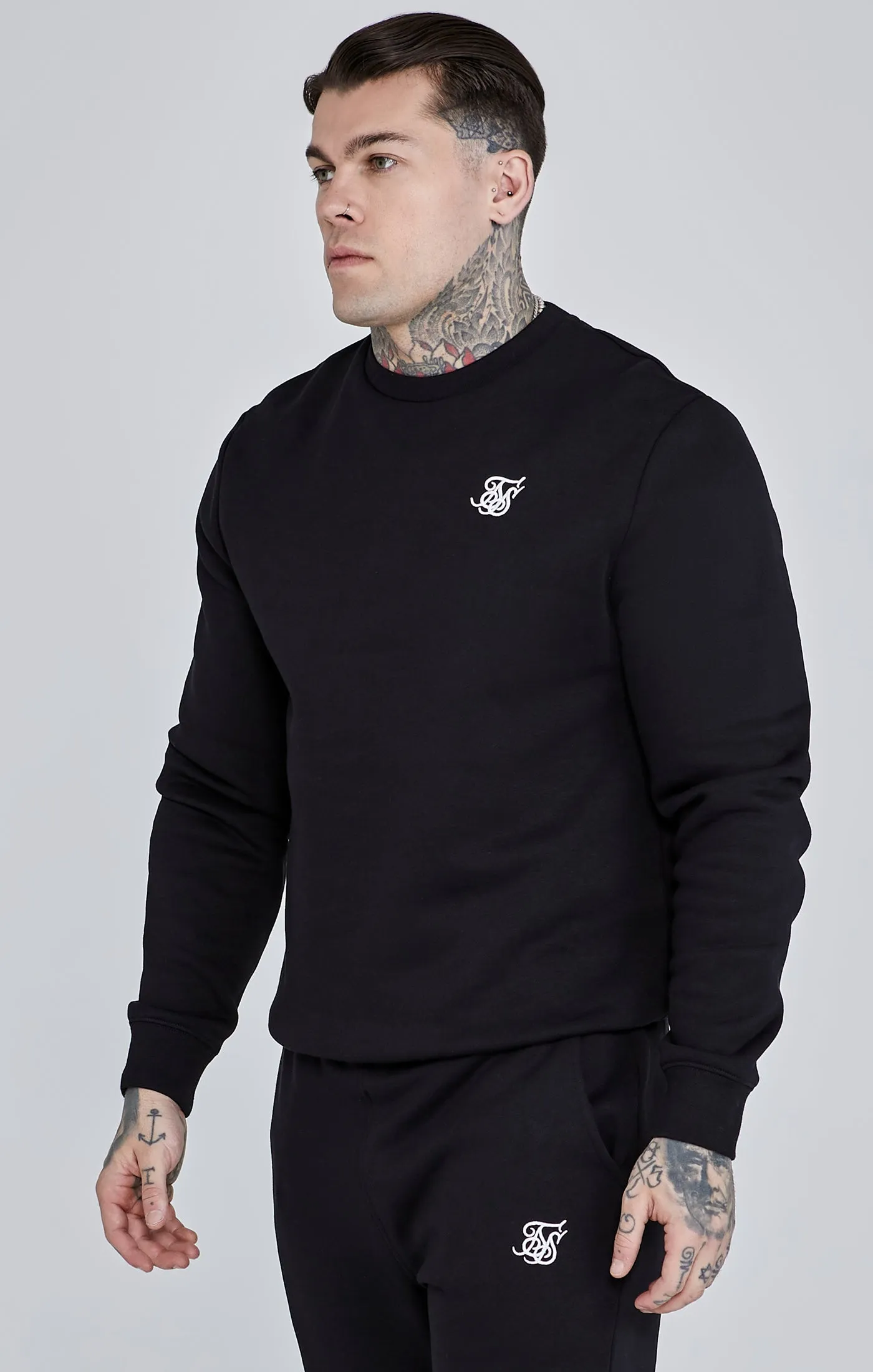 Black Essential Sweatshirt sold by Siksilk