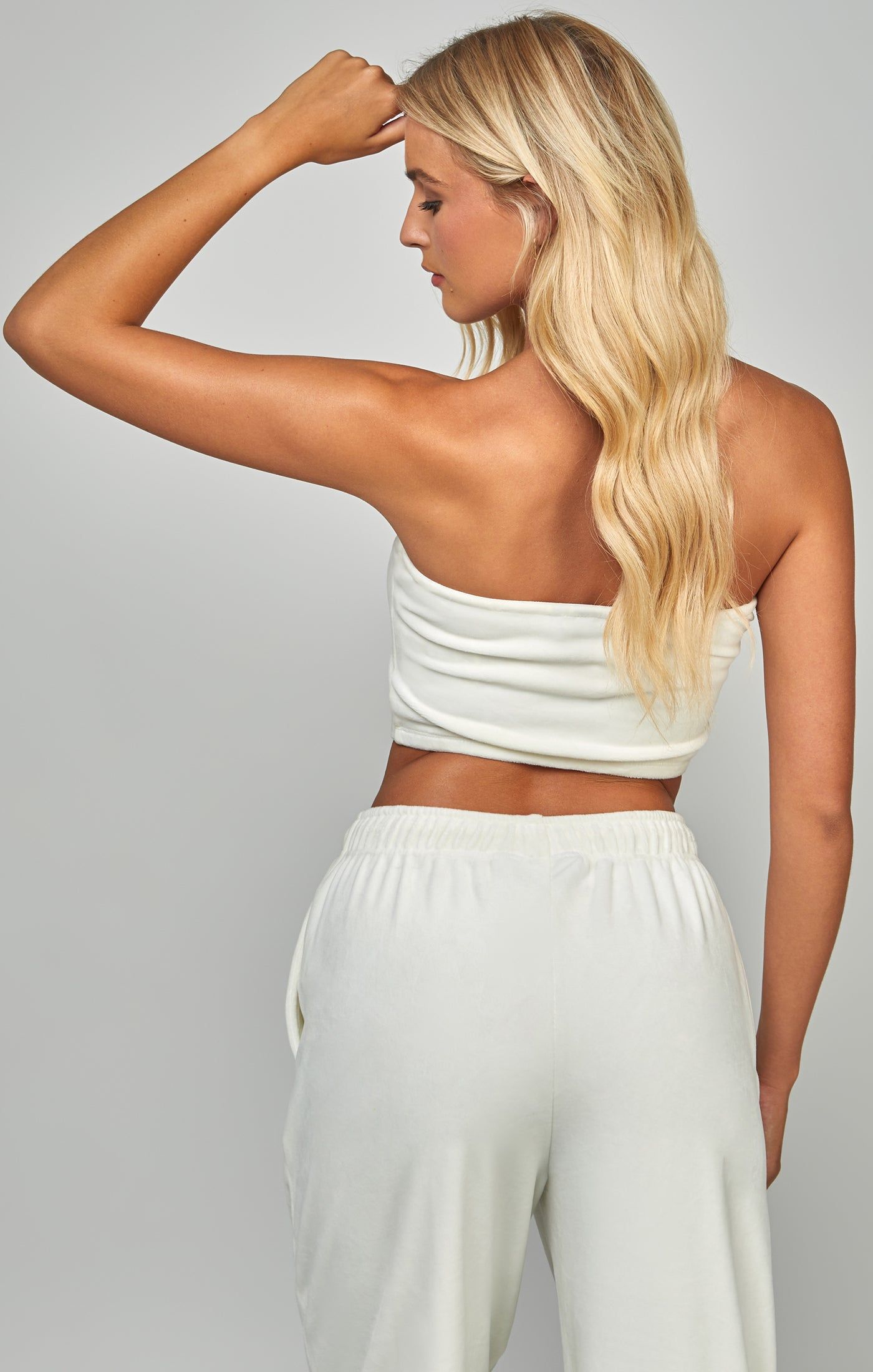 Ecru Velour Bandeau sold by Siksilk product image thumbnail 4