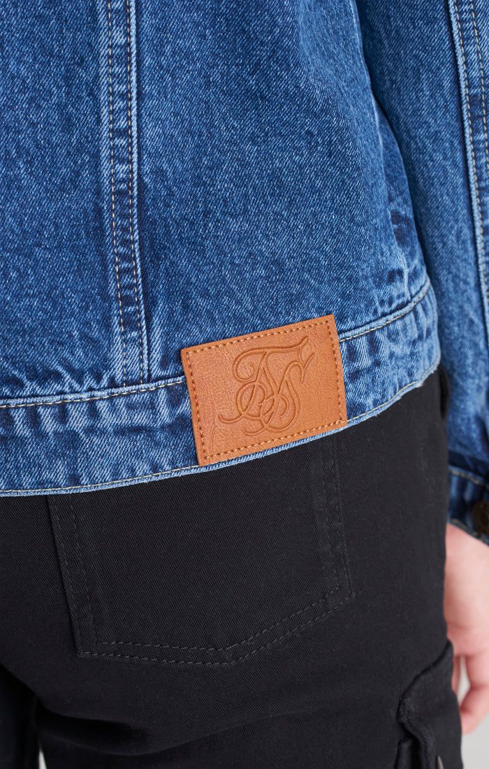 Girls Midstone Denim Hooded Jacket sold by Siksilk product image thumbnail 4