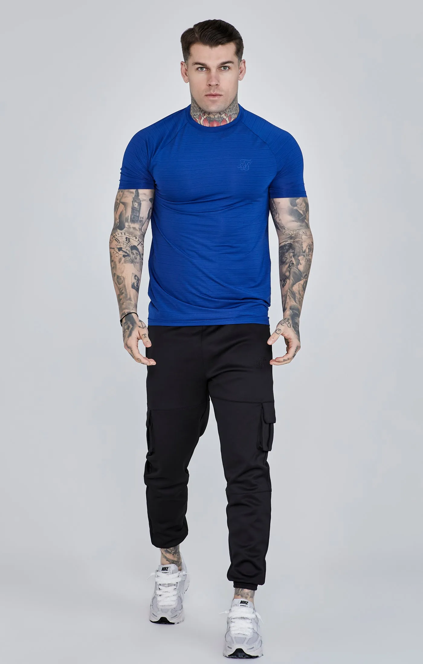 Blue Muscle Fit T-Shirt sold by Siksilk product image thumbnail 2