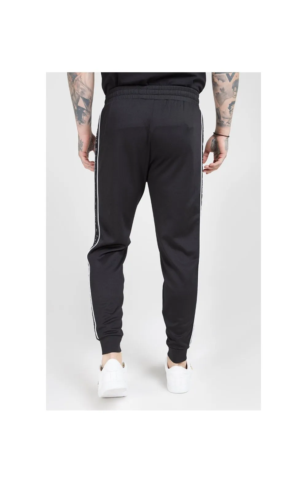 SikSilk Fitted Panel Tape Track Pants – Black sold by Siksilk product image thumbnail 4