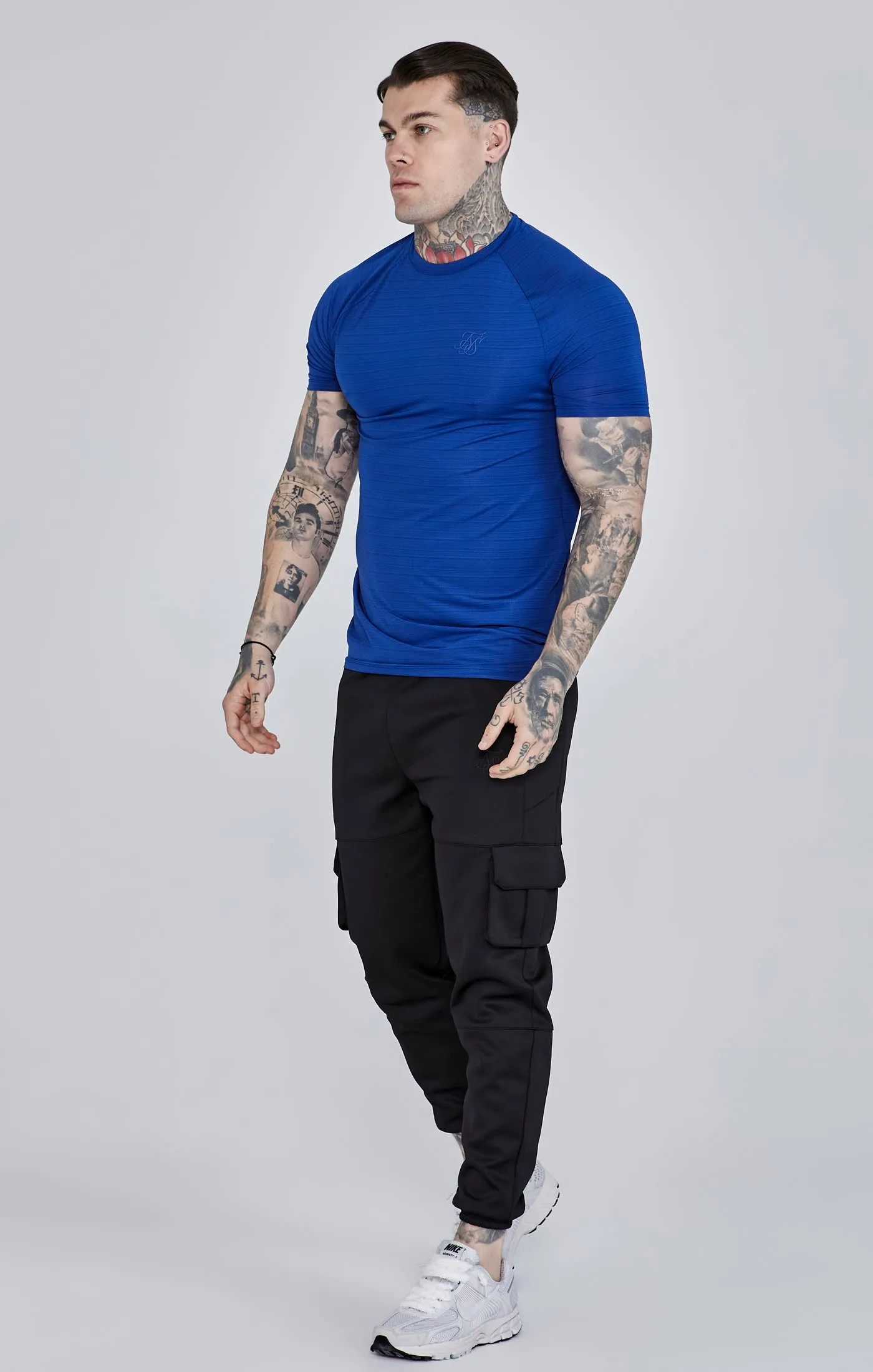 Blue Muscle Fit T-Shirt sold by Siksilk product image thumbnail 4