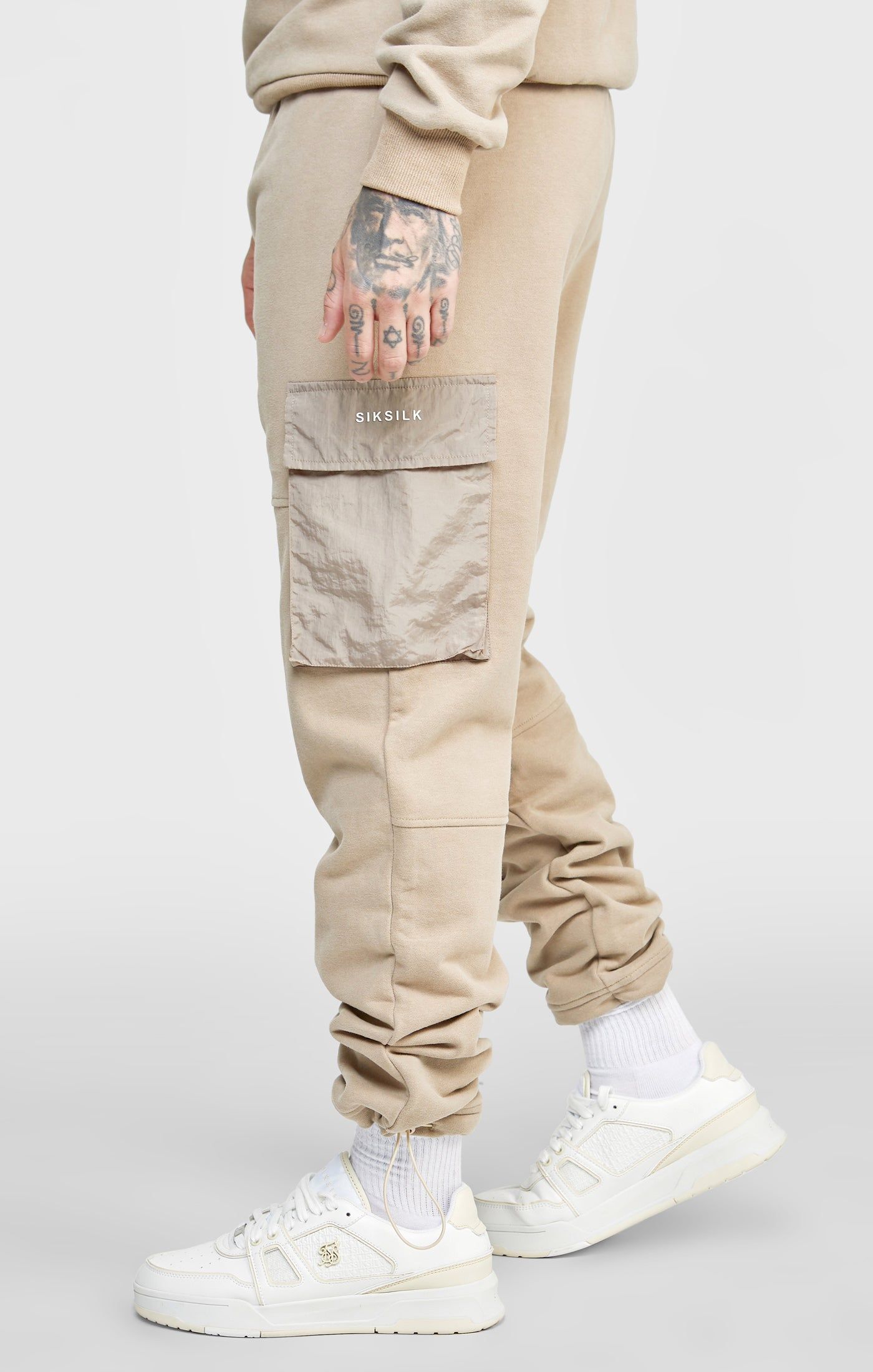 Tan Contrast Pocket Cargo Pant sold by Siksilk product image thumbnail 2