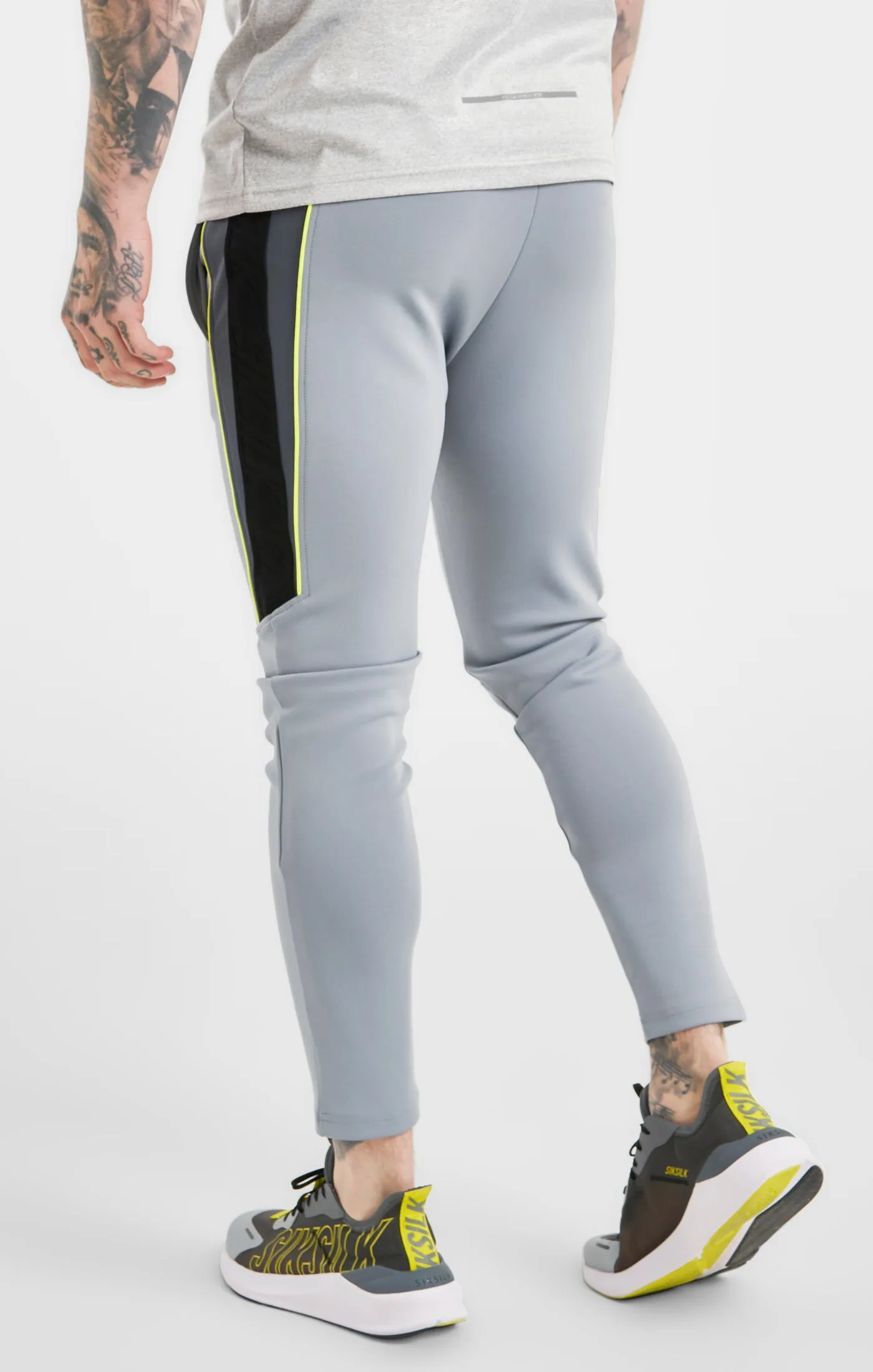 Grey Sports Poly Track Pant sold by Siksilk product image thumbnail 4