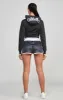 Black Varsity Crop Track Top sold by Siksilk