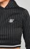 Black Varsity Crop Track Top sold by Siksilk