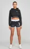 Black Varsity Crop Track Top sold by Siksilk
