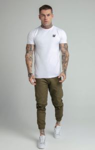Khaki Cuffed Cargo Pant sold by Siksilk