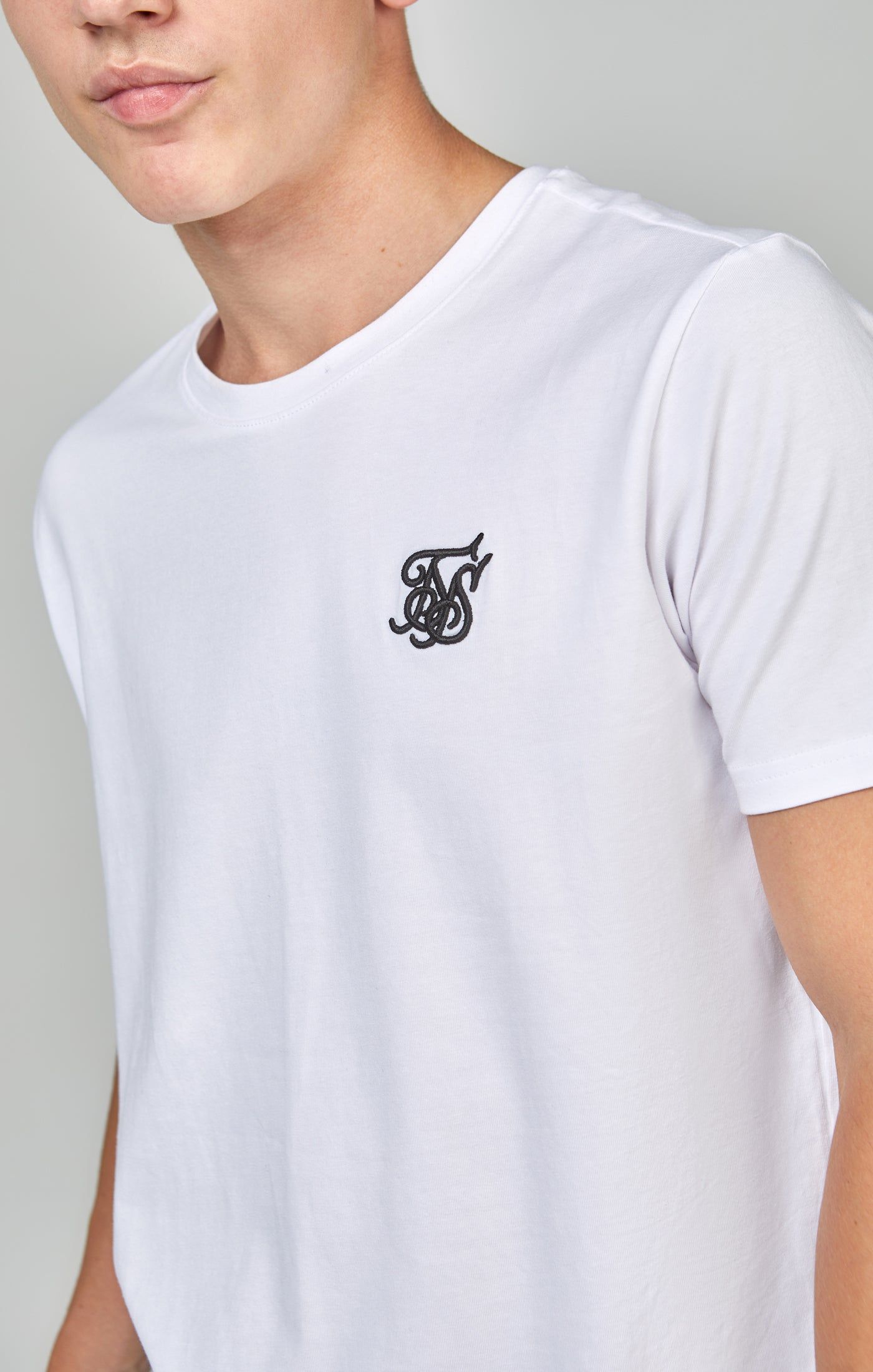 Boys White Essentials T-Shirt sold by Siksilk product image thumbnail 2