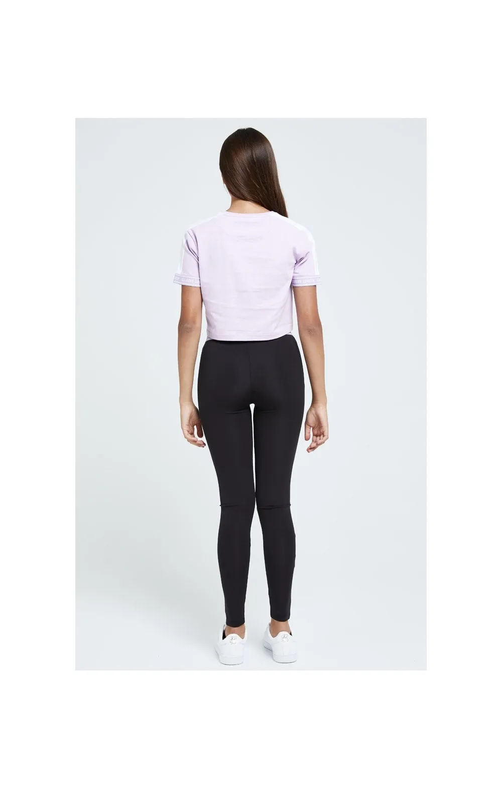 Illusive London Tape Cuff Crop Tee - Lilac sold by Siksilk product image thumbnail 5