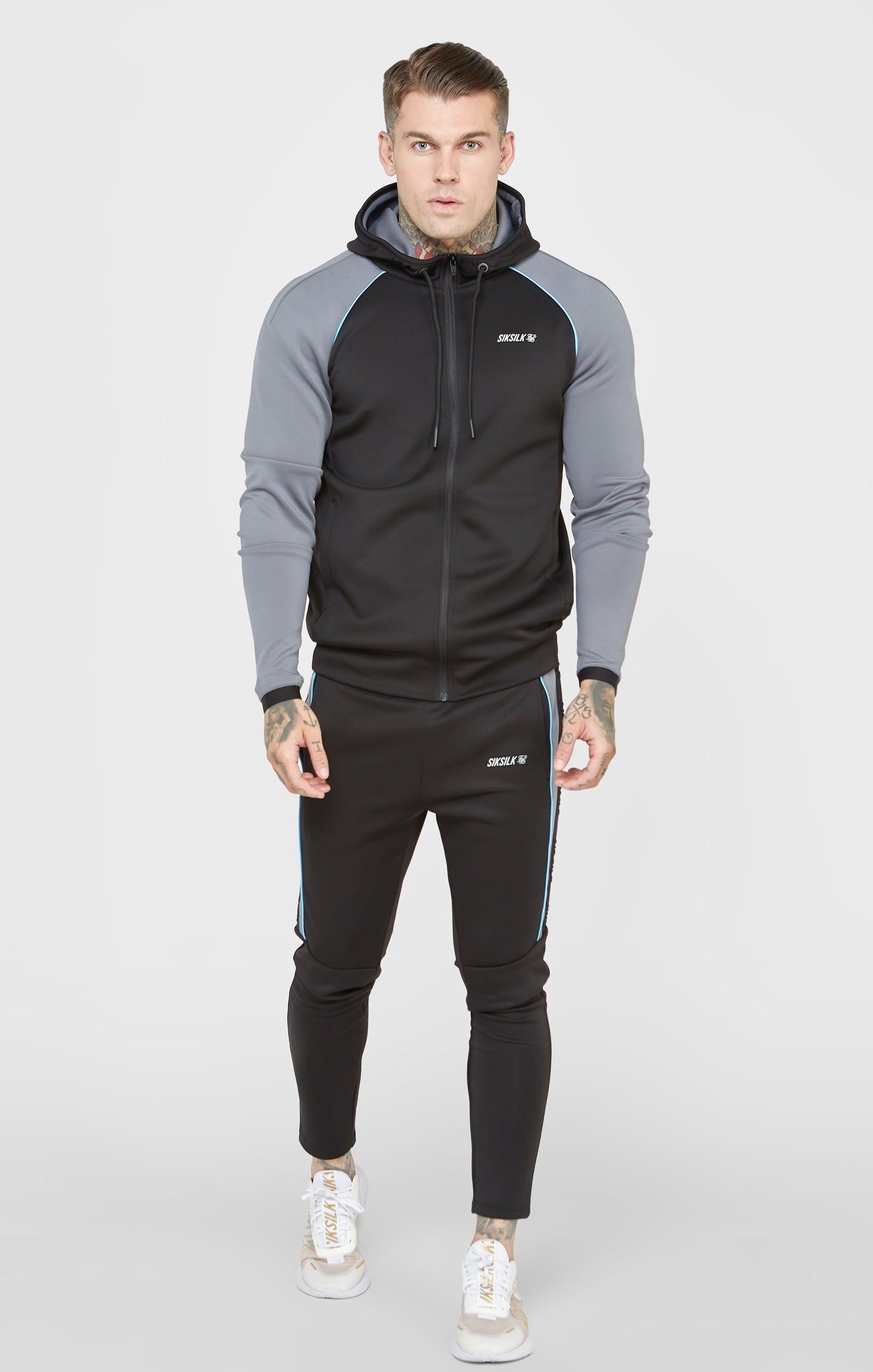 Black Sports Track Pant sold by Siksilk product image thumbnail 3