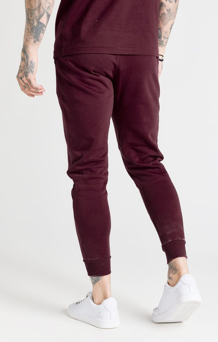 Burgundy Essential Cuffed Jogger sold by Siksilk product image thumbnail 4