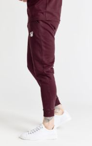 Burgundy Essential Cuffed Jogger sold by Siksilk