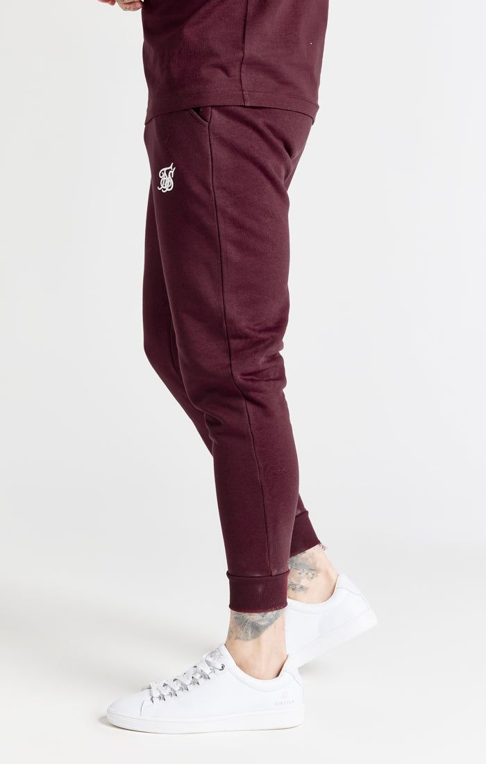Burgundy Essential Cuffed Jogger sold by Siksilk product image thumbnail 2