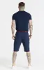 Navy Muscle Fit T-Shirt sold by Siksilk