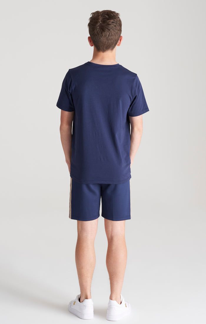 Boys Navy Taped Pleated Short sold by Siksilk product image thumbnail 6