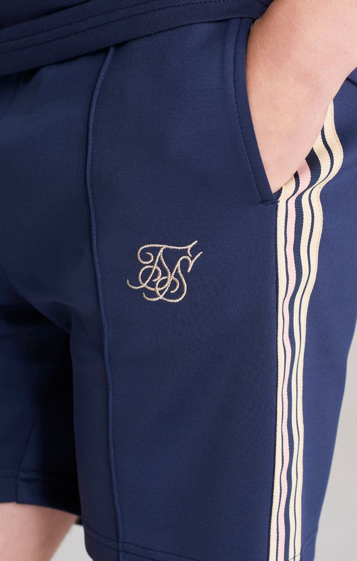 Boys Navy Taped Pleated Short sold by Siksilk product image thumbnail 7
