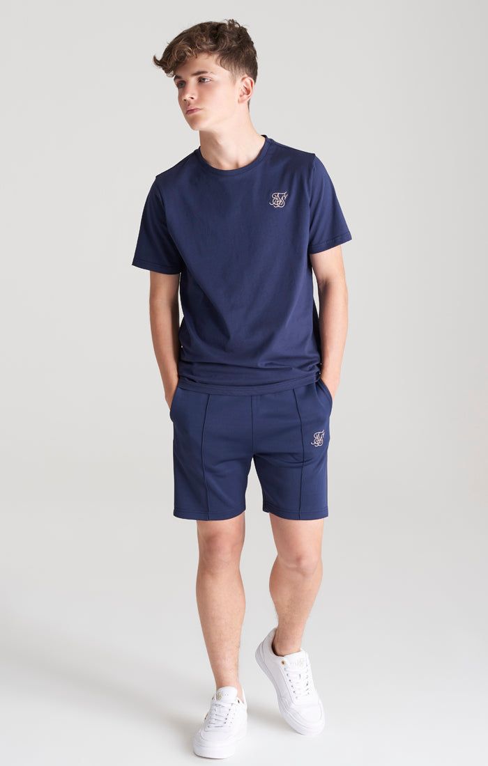 Boys Navy Taped Pleated Short sold by Siksilk product image thumbnail 5