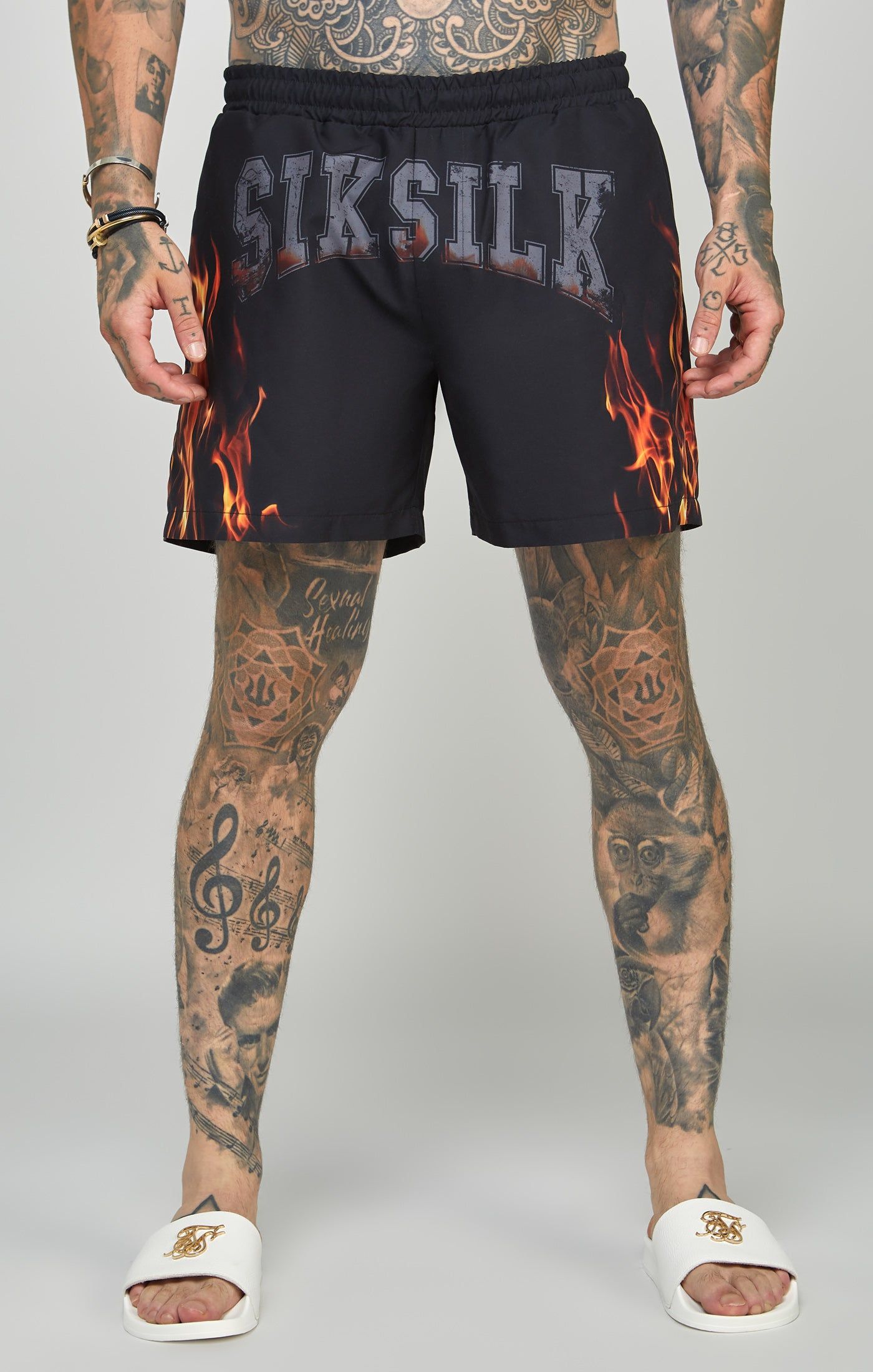 Black Fire Swim Short sold by Siksilk