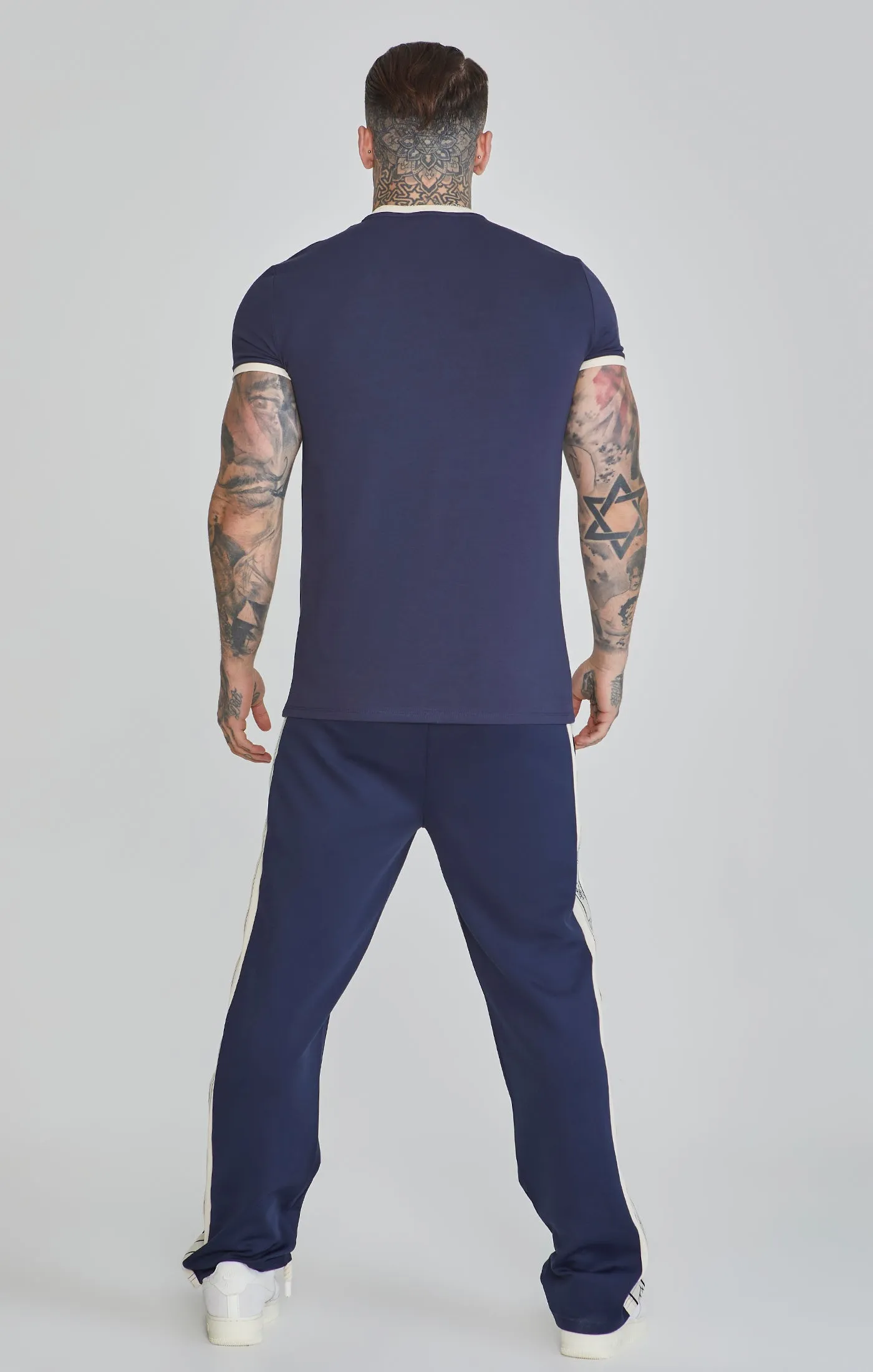 Navy Ringer T-Shirt sold by Siksilk product image thumbnail 5