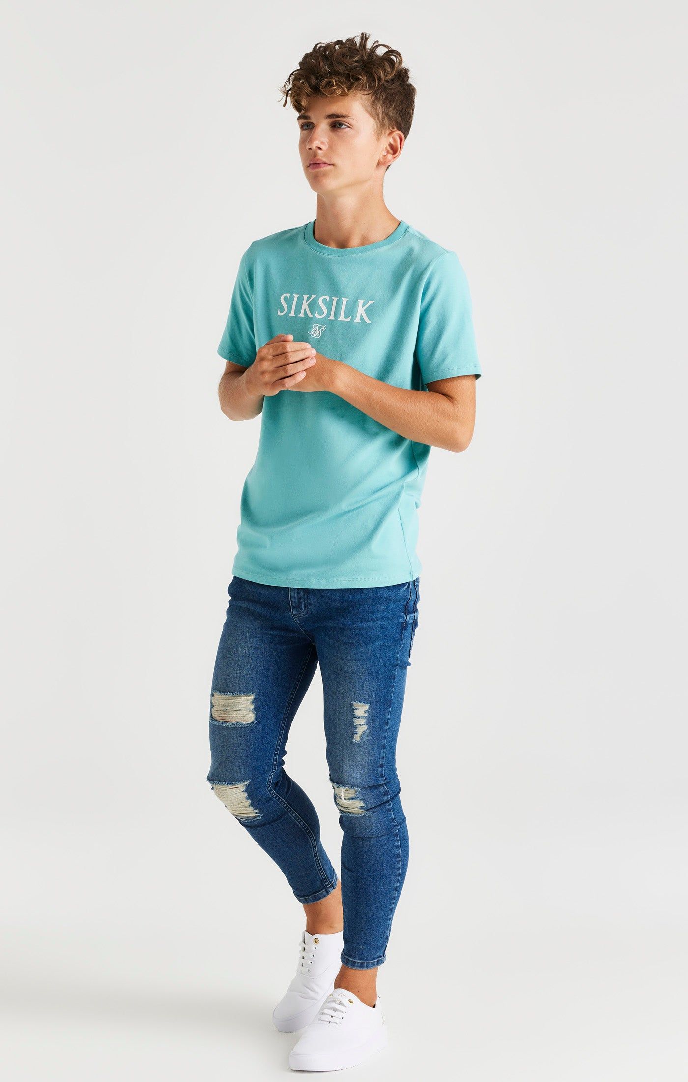 SikSilk Branded Tee - Teal sold by Siksilk product image thumbnail 5