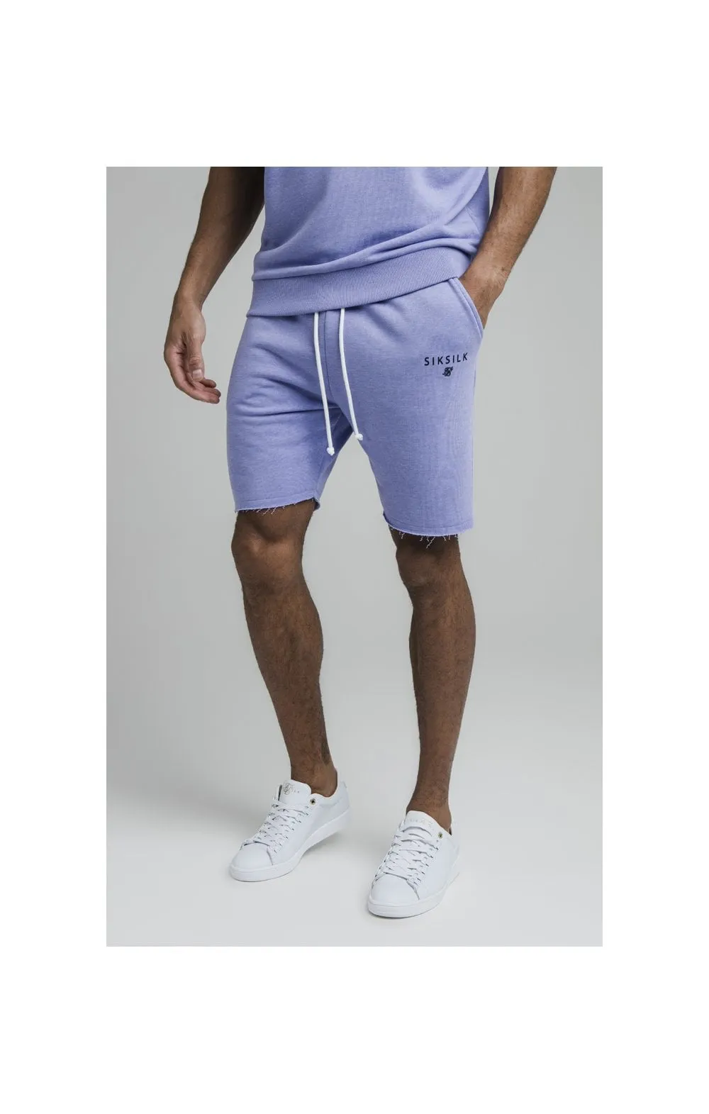 Purple Marl Relaxed Crew Short sold by Siksilk