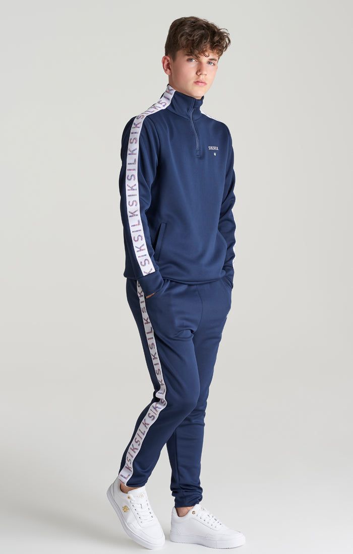 Boys Taped 1/4 Zip Track Top sold by Siksilk product image thumbnail 4