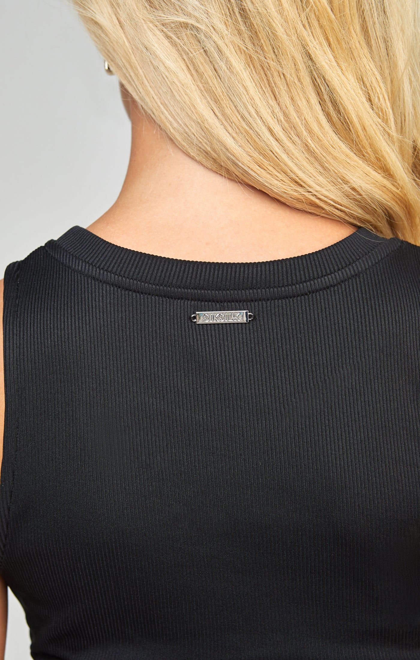 Black Ribbed Cut Out Dress sold by Siksilk product image thumbnail 3