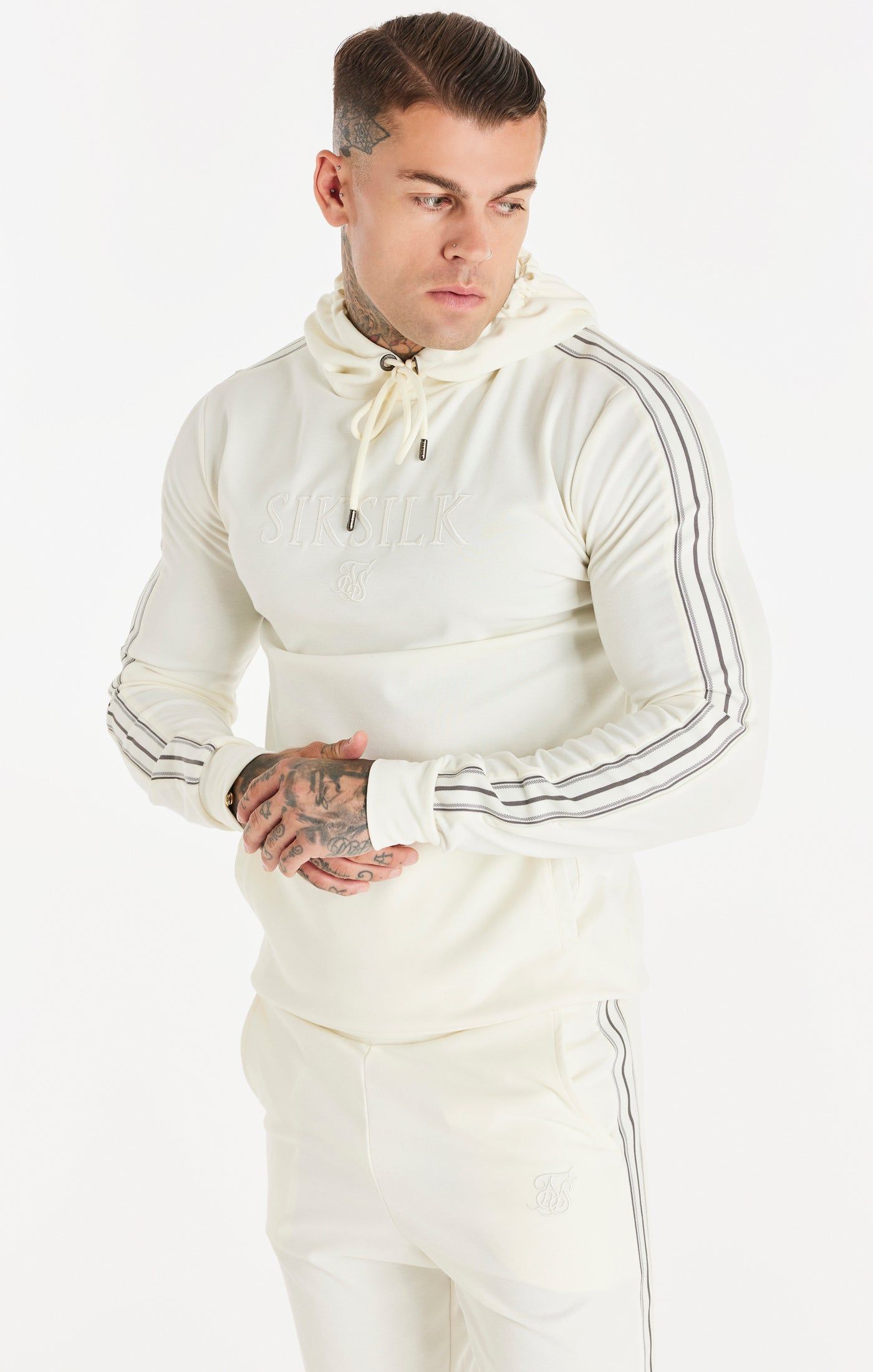 SikSilk Elevate Overhead Hoodie - Ecru sold by Siksilk product image thumbnail 7