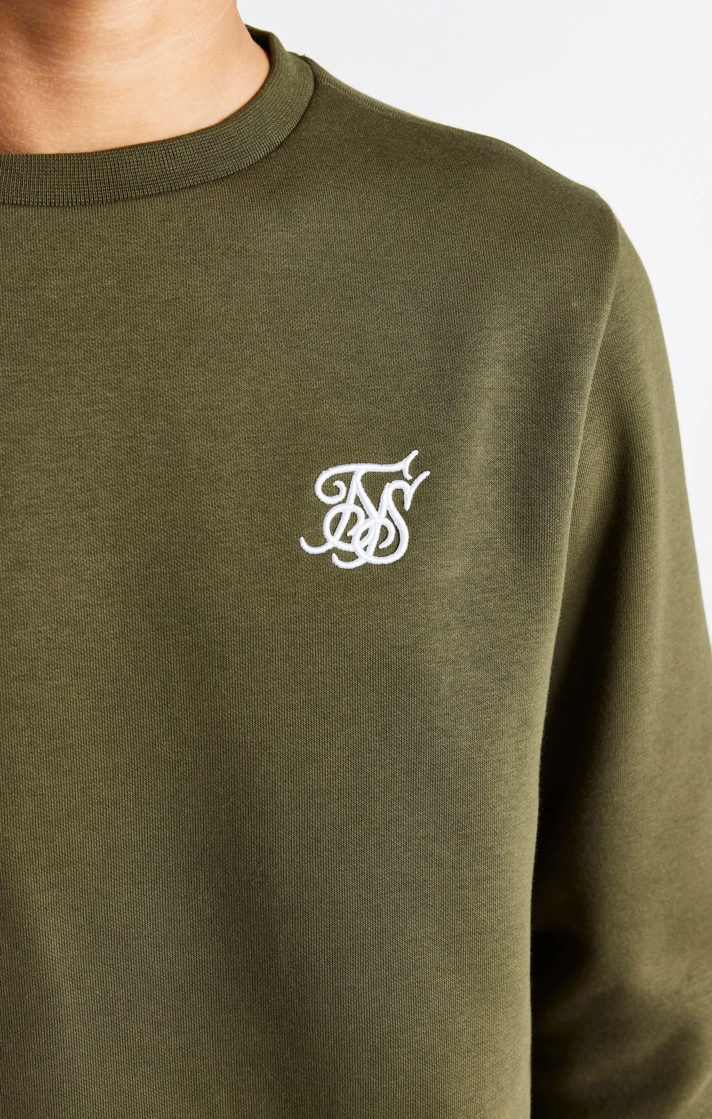 Boys Khaki Crew Sweatshirt sold by Siksilk product image thumbnail 2