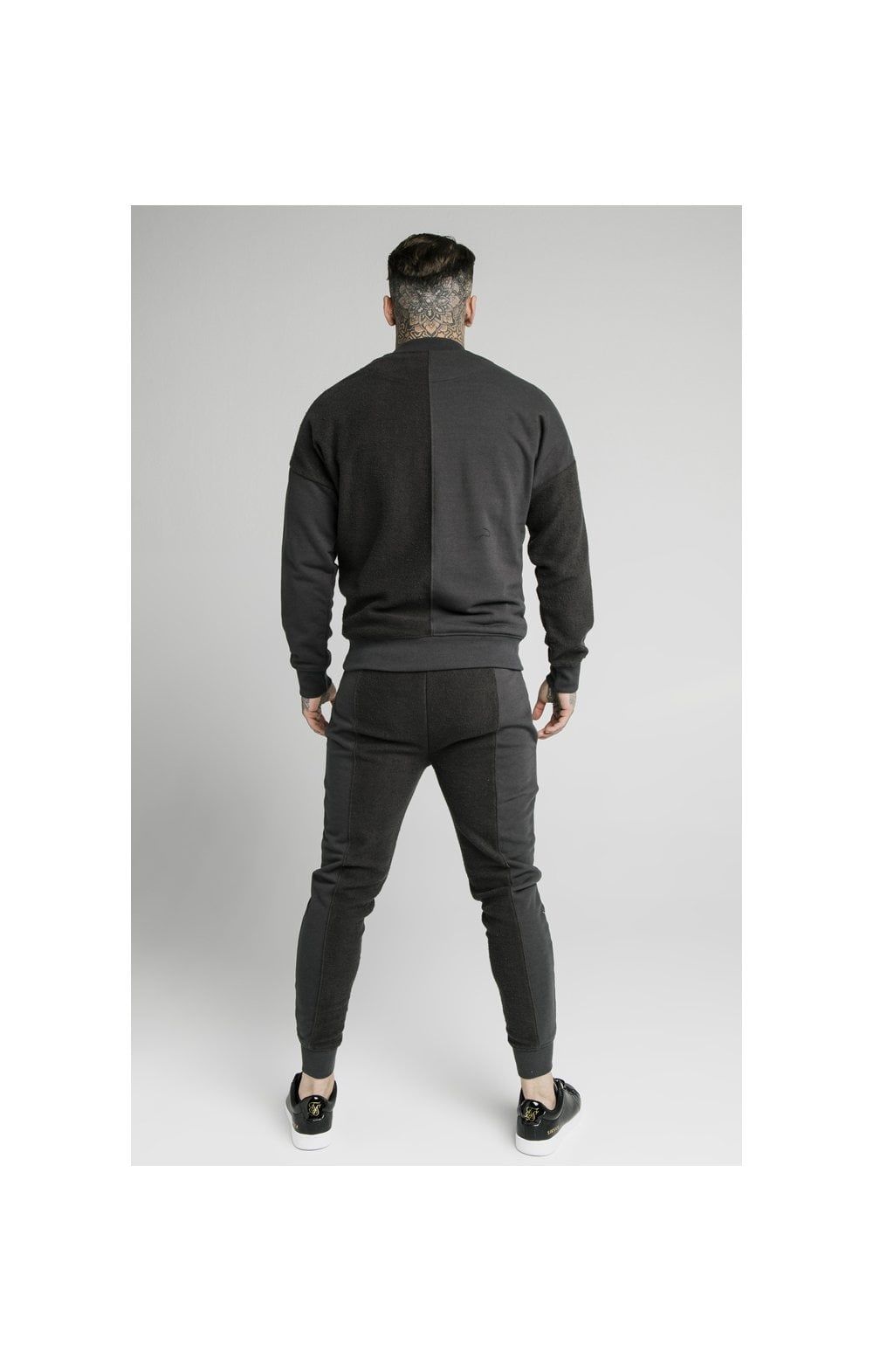 SikSilk Half & Half Crew Sweater – Washed Grey sold by Siksilk product image thumbnail 6