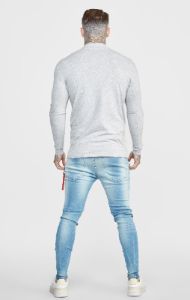 SikSilk Skinny Fit Flight Denims - Midstone sold by Siksilk