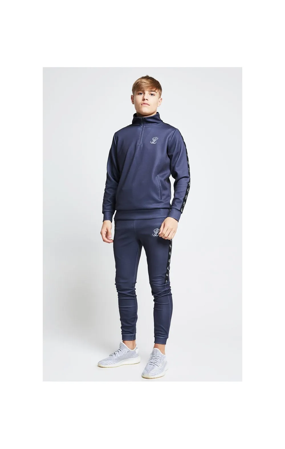 Illusive London Tape Cuffed Joggers – Grey sold by Siksilk product image thumbnail 5