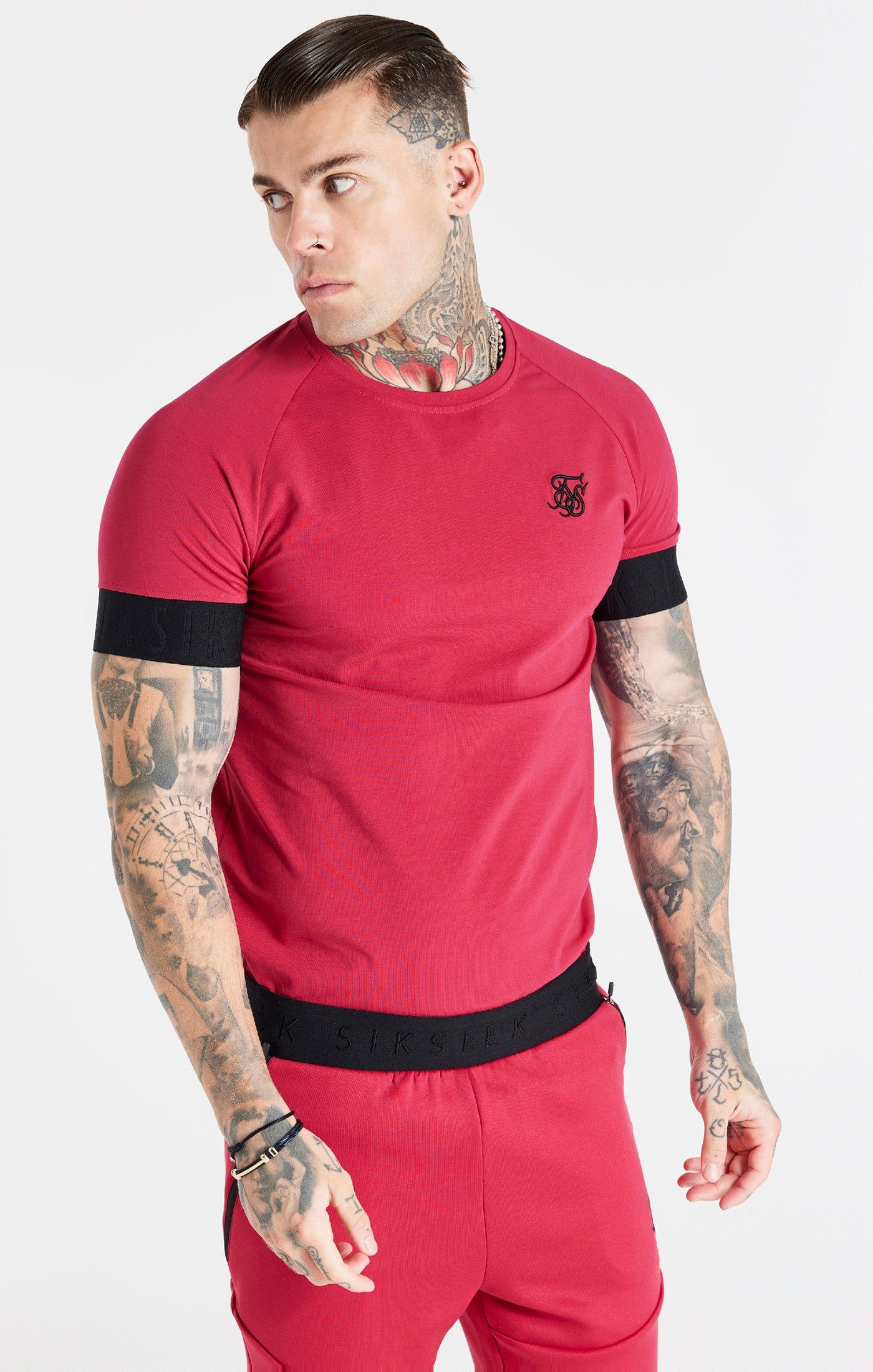 Pink Elastic Cuff T-Shirt sold by Siksilk
