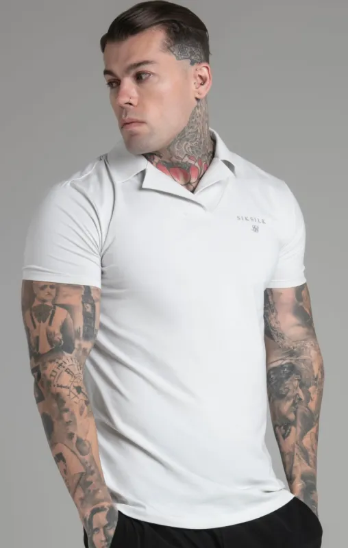 Grey Smart Revere Polo sold by Siksilk