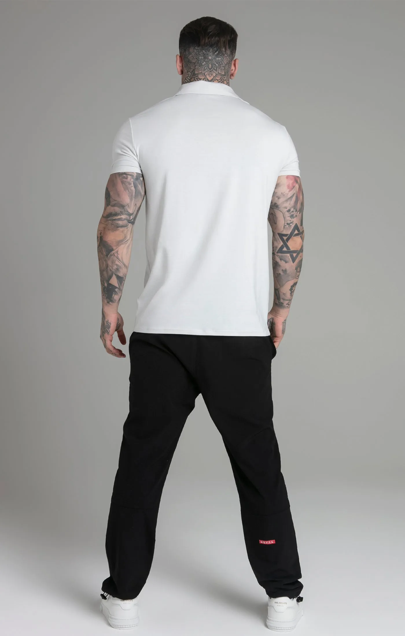 Grey Smart Revere Polo sold by Siksilk product image thumbnail 5