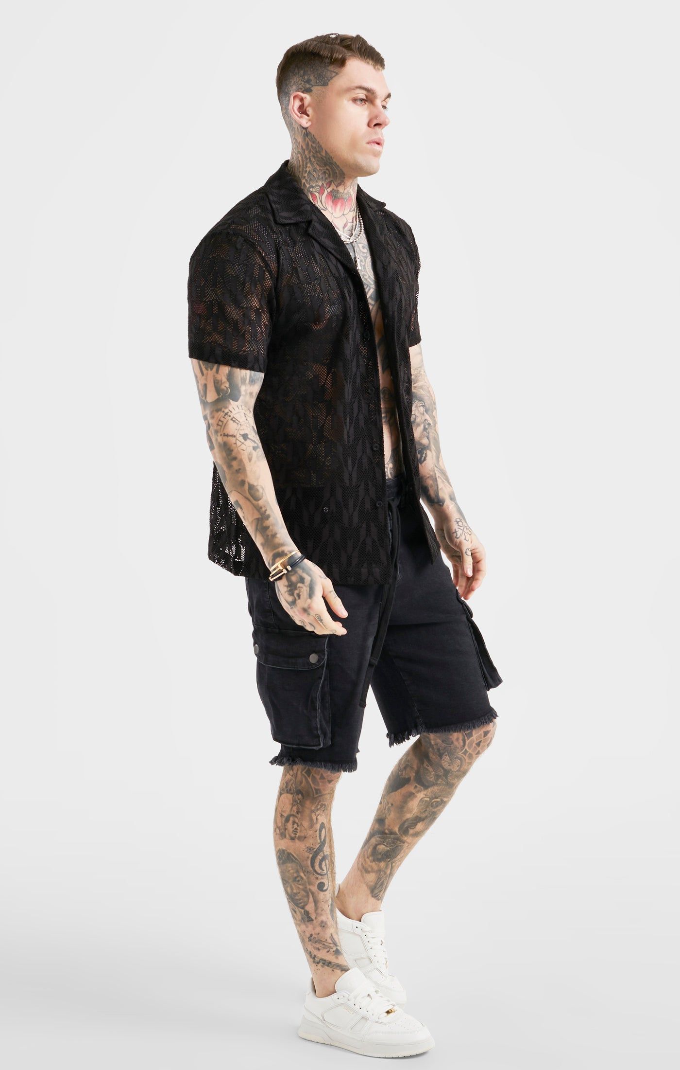 Messi x SikSilk Black Knit Shirt sold by Siksilk product image thumbnail 4