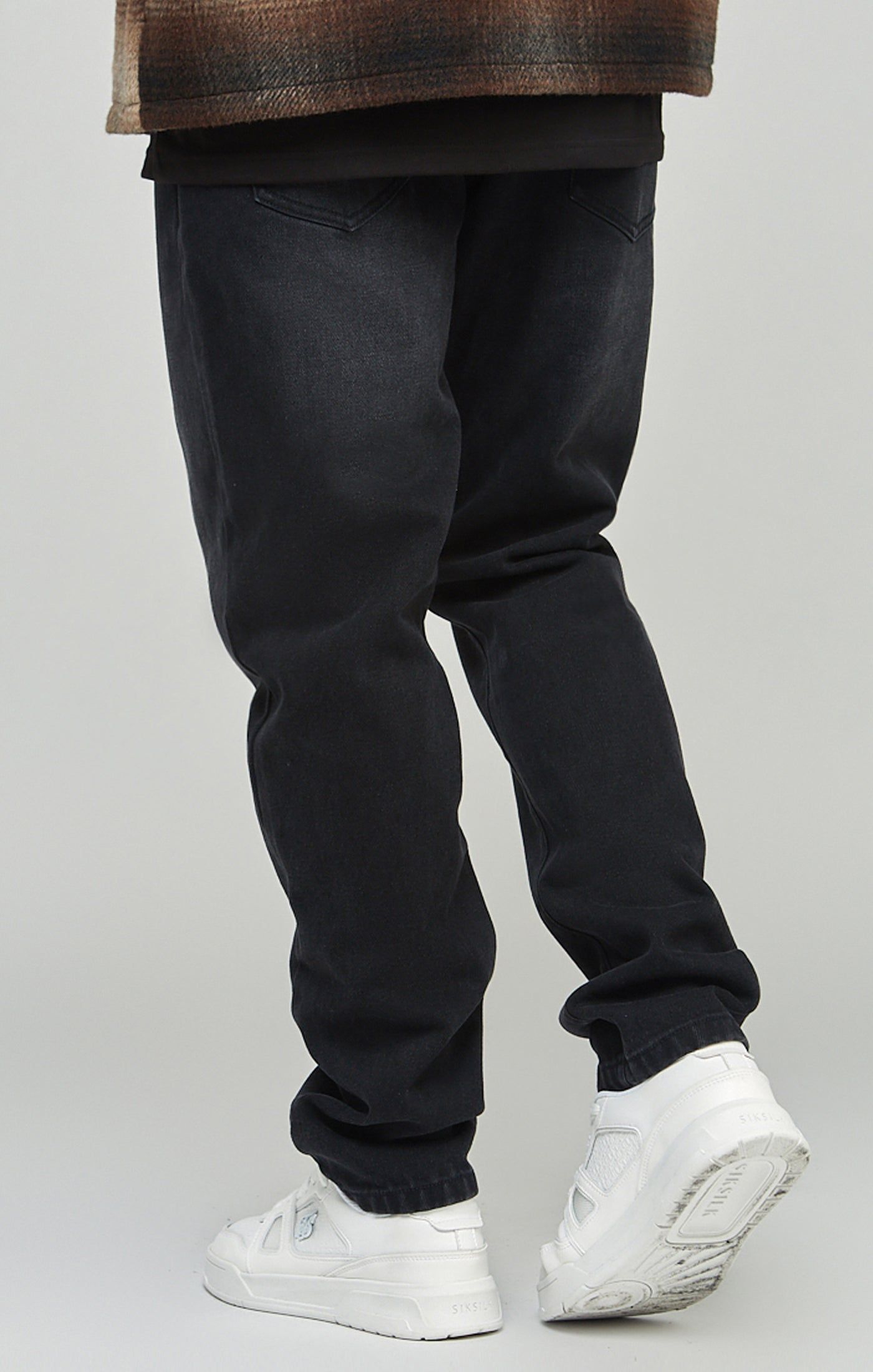 Black Straight Cut Denim Jeans sold by Siksilk product image thumbnail 4