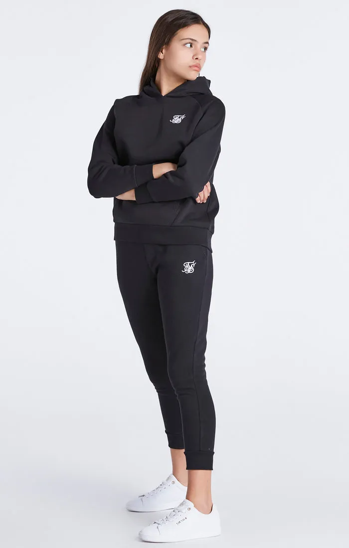 Girls Black Essentials Overhead Hoodie sold by Siksilk product image thumbnail 2