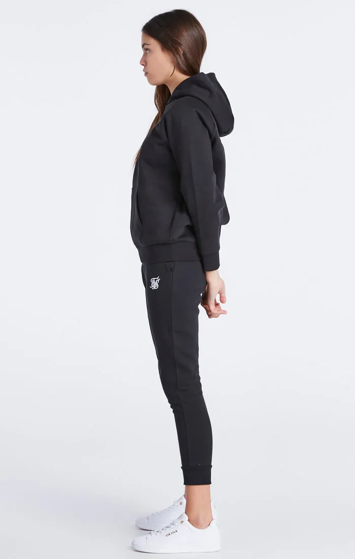 Girls Black Essentials Overhead Hoodie sold by Siksilk product image thumbnail 3