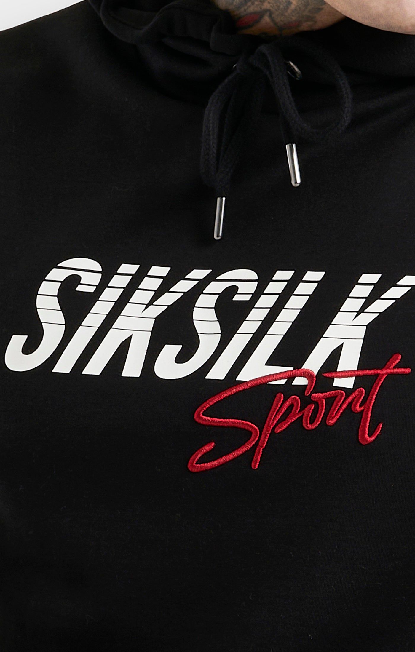 Black Sports Overhead Hoodie sold by Siksilk product image thumbnail 2