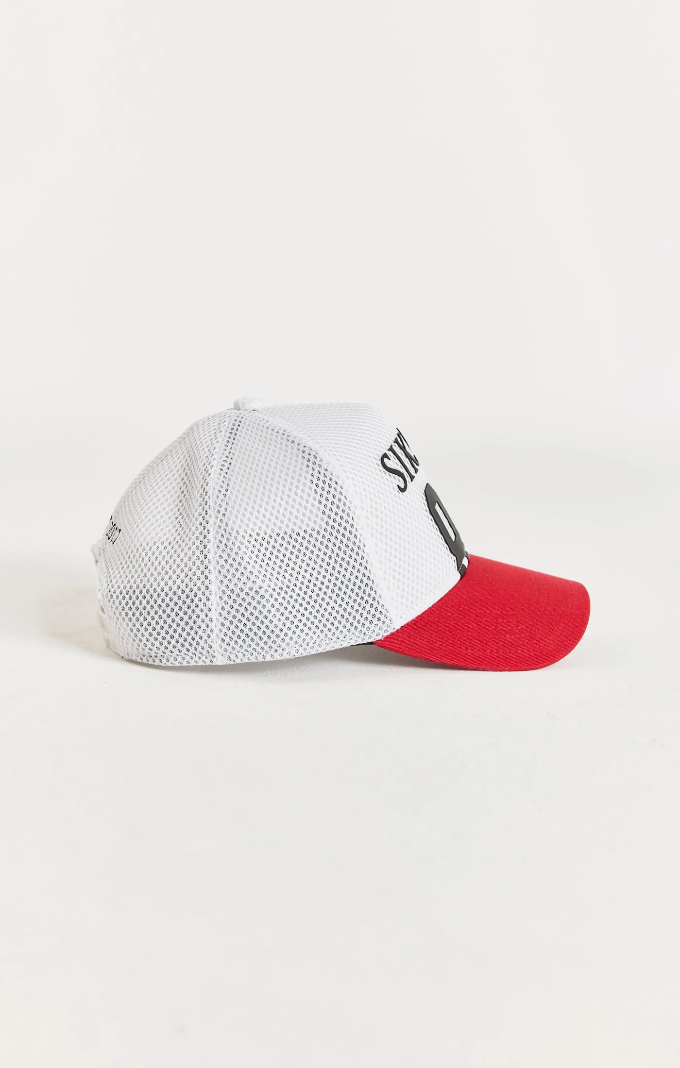 White Full Mesh 89 Trucker Cap sold by Siksilk product image thumbnail 3